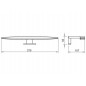EIL Lampa LED Elli, crom, alb rece, 220V/5W/IP44